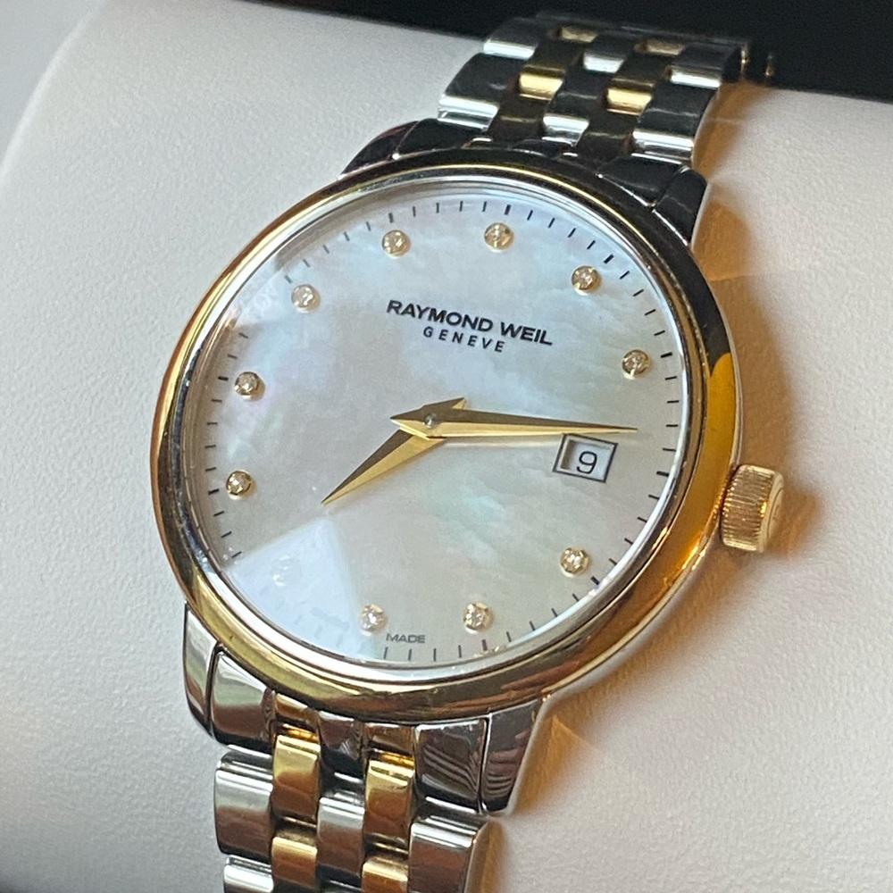 Raymond Weil Gold/Silver/Diamond Link Watch